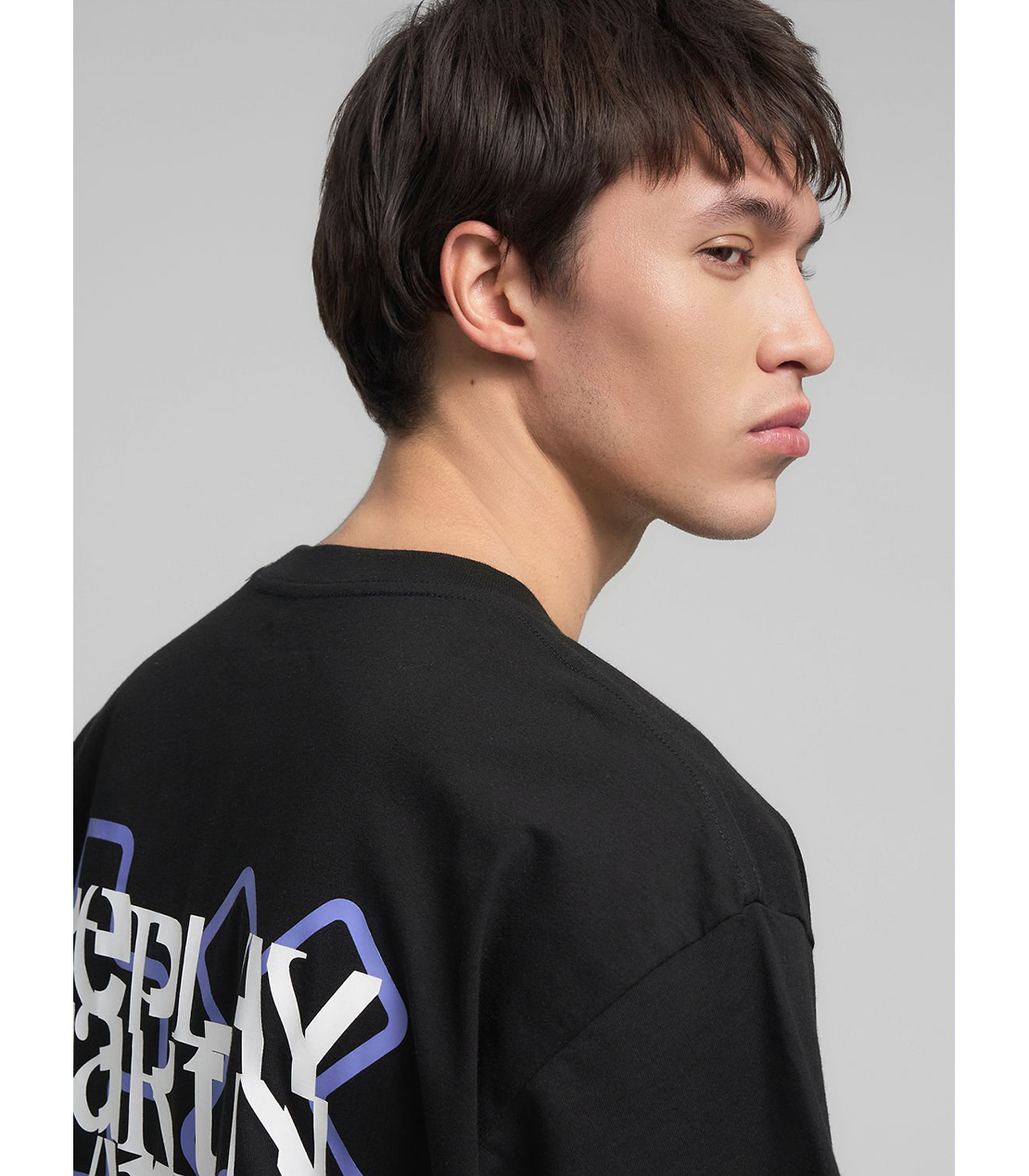 オーバーフィット REPLAY X MARTIN GARRIX ロゴ&レタリング Tシャツ 詳細画像 ブラック 7